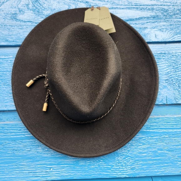 Leather rope Wool fedora - Picture 4 of 9